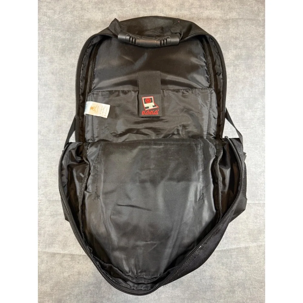 KAKA Backpack Laptop Bag - 2008 Style Black Heavy Duty Multi-Pocket